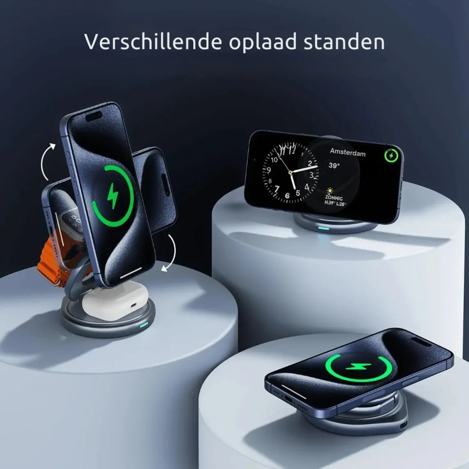ChargerPro™ | 3-in-1 opvouwbaar MagSafe laadstation