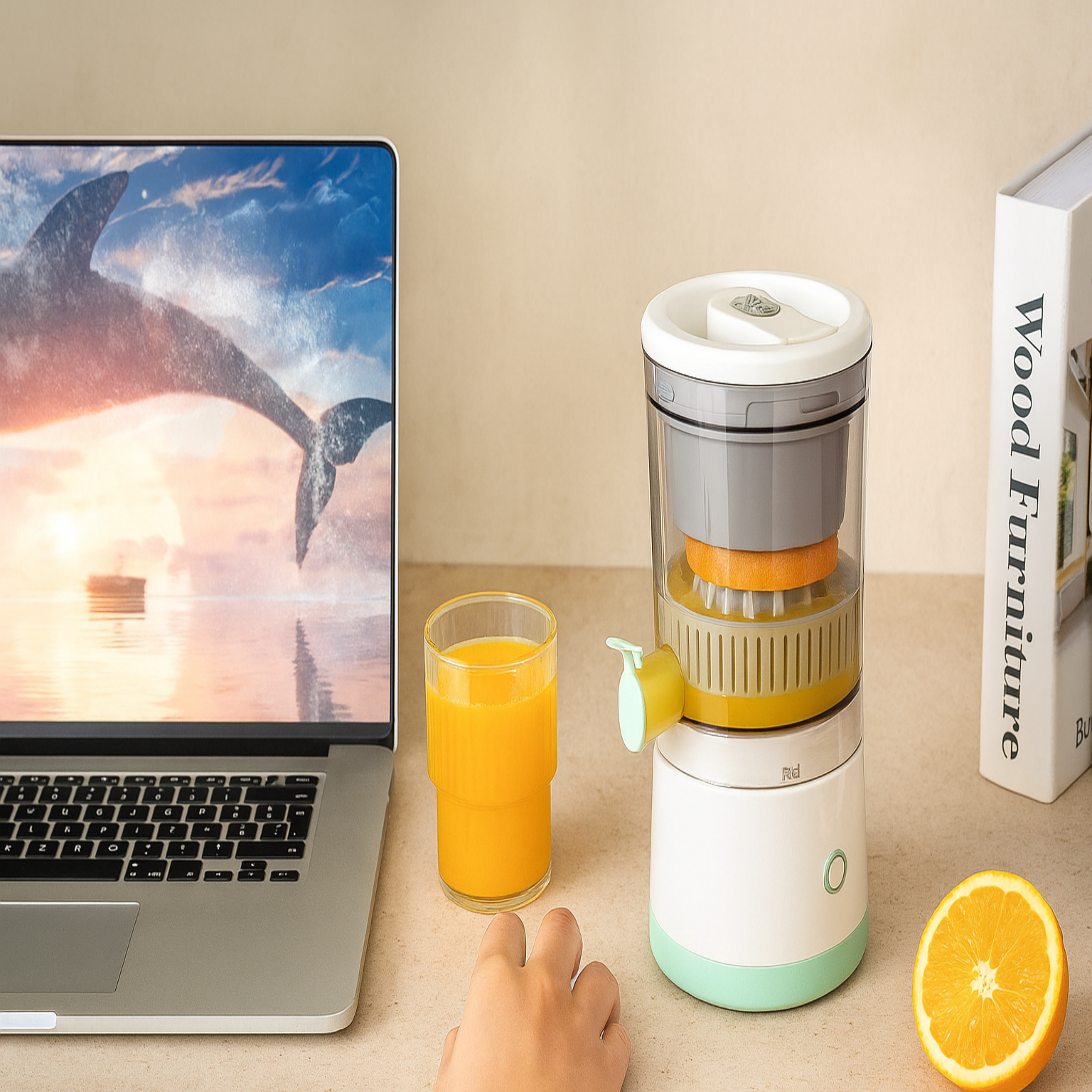 CitrusPress Ultra™ | Handmatige Vruchtenpers van Duurzaam Metaal voor Thuis & Horeca