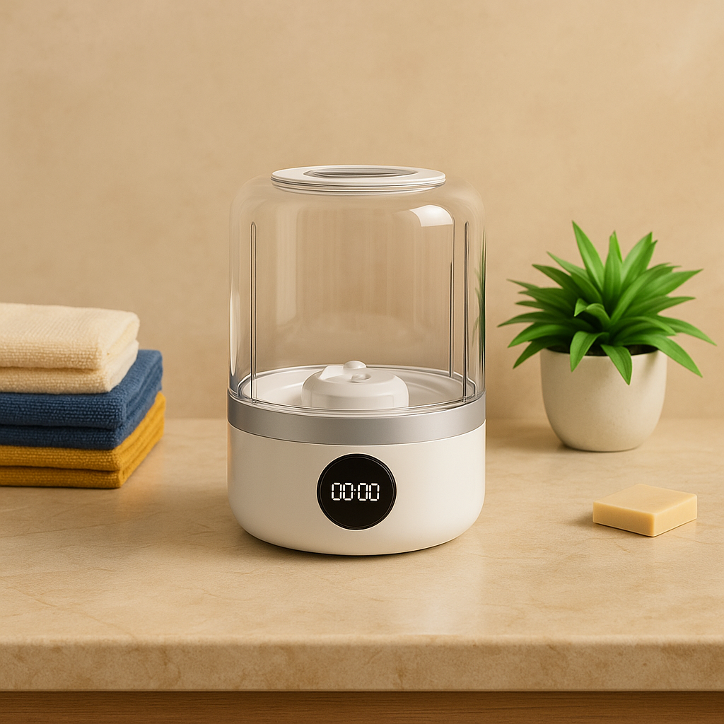 MiniWash Pro™ | Draadloze mini wasmachine voor ondergoed & sokken