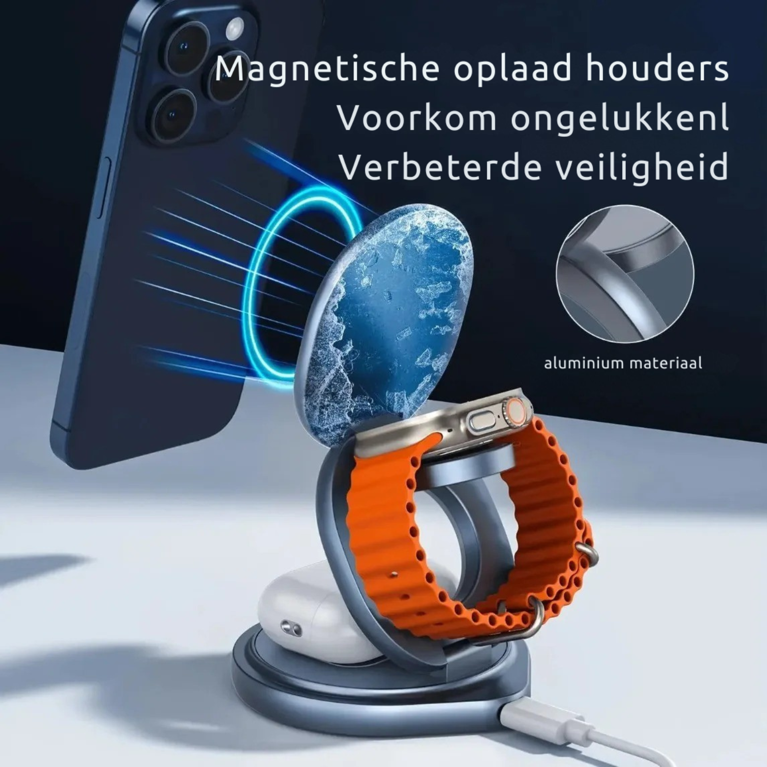 ChargerPro™ | 3-in-1 opvouwbaar MagSafe laadstation